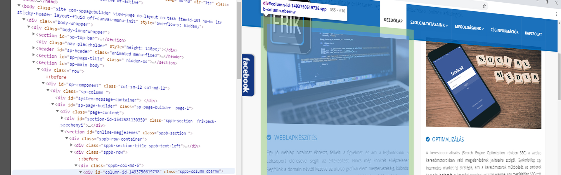 FRIK - Weblap, Honlap, Web készítés